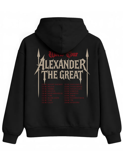 Alexander The Great Hoodie – World Tour Tasarım Sweatshirt | Antik Tarih Koleksiyon