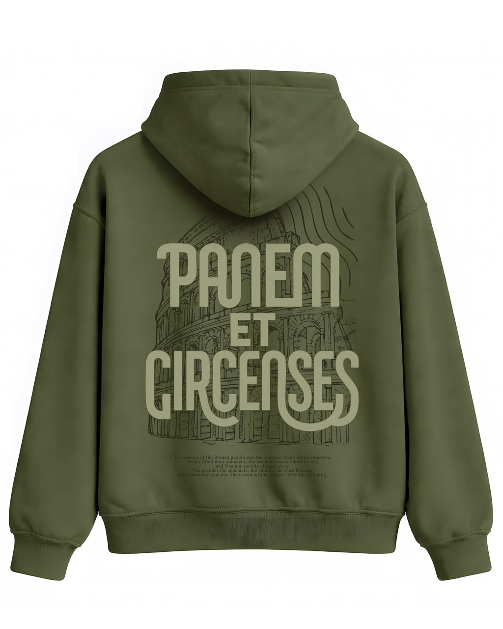 Panem et Circenses Hoodie – Kolezyum Temalı Kapüşonlu Sweatshirt | Kolezyum Tasarım