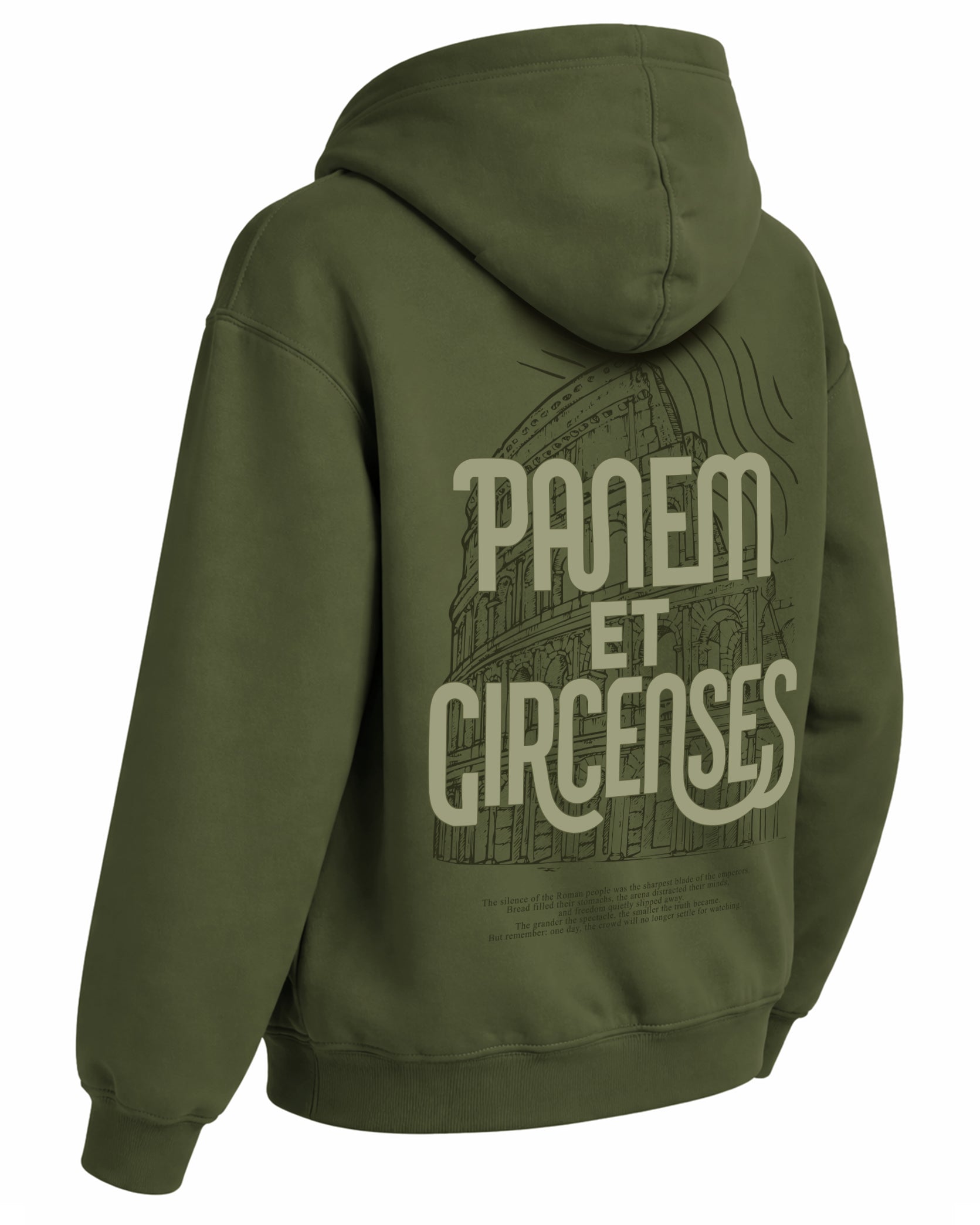 Panem et Circenses Hoodie – Kolezyum Temalı Kapüşonlu Sweatshirt | Kolezyum Tasarım