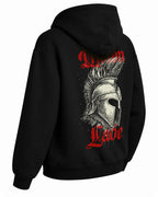 Molon Labe Hoodie – Sparta Savaşçı Temalı Siyah Kapüşonlu Sweatshirt | Unisex Premium Tasarım
