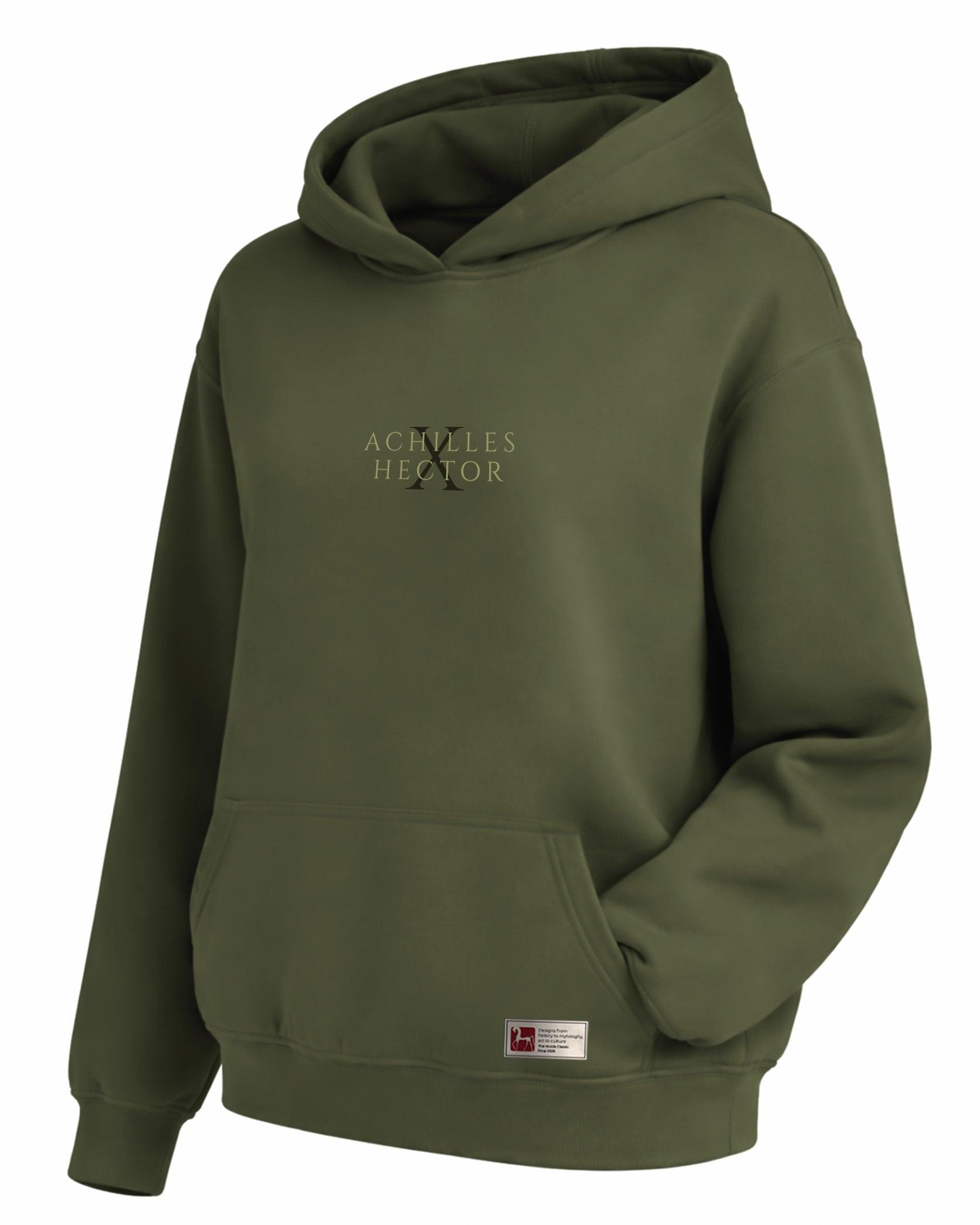 Achilles Hector Hoodie – Mitoloji Tasarım Sweatshirt | Premium Unisex Kapüşonlu - The Horda