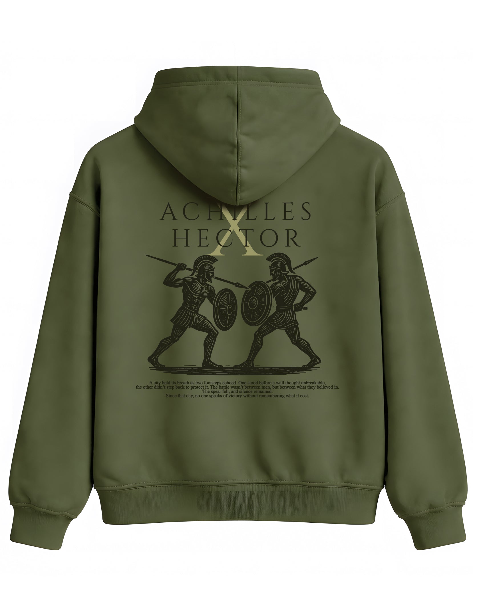 Achilles Hector Hoodie – Mitoloji Tasarım Sweatshirt | Premium Unisex Kapüşonlu