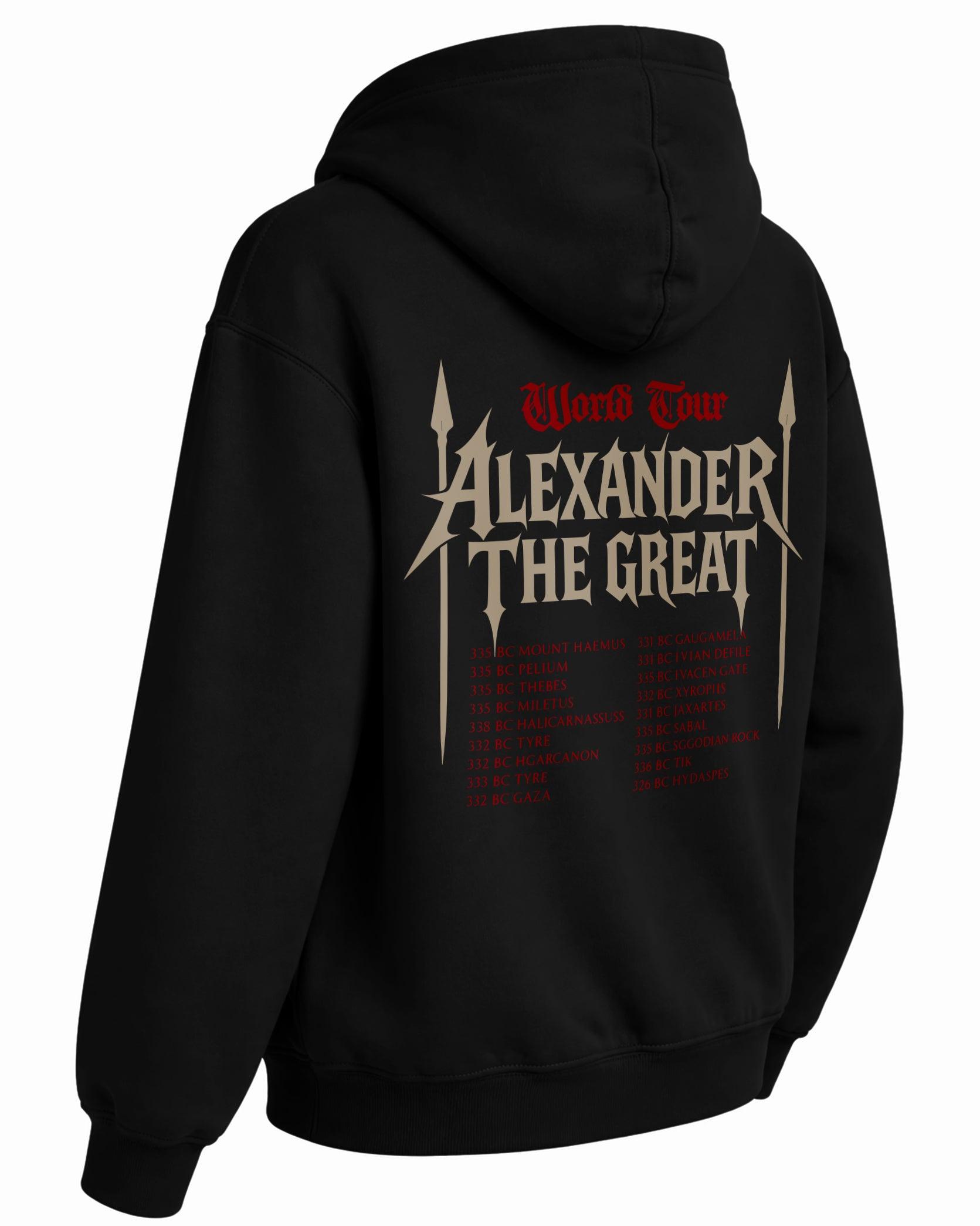 Alexander The Great Hoodie – World Tour Tasarım Sweatshirt | Antik Tarih Koleksiyon - The Horda