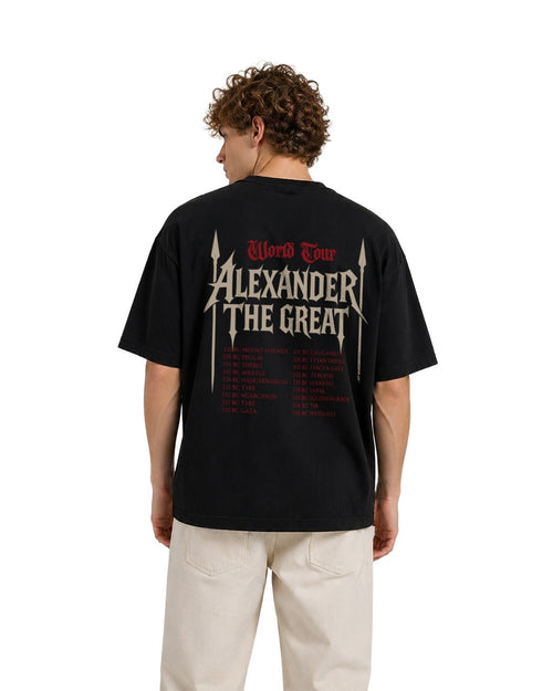Alexander The Great Tişört – World Tour Tasarım Regular %100 Pamuklu | Antik Tarih Koleksiyon - The Horda