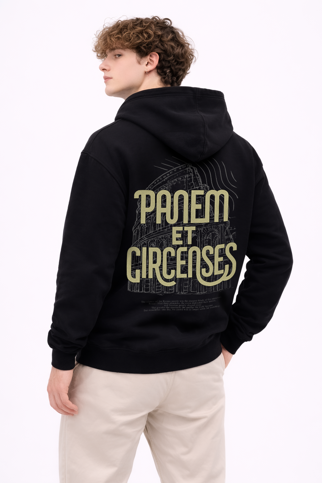 Panem et Circenses Hoodie – Kolezyum Temalı Kapüşonlu Sweatshirt | Kolezyum Tasarım