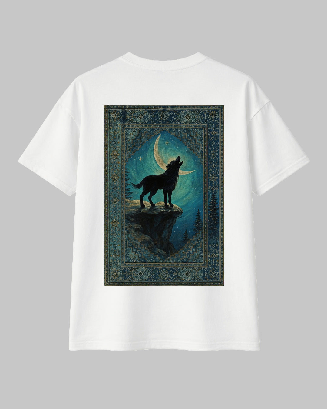 Asena T-Shirt | Türk Mitolojisi Kurt Baskılı Tişört | The Horda