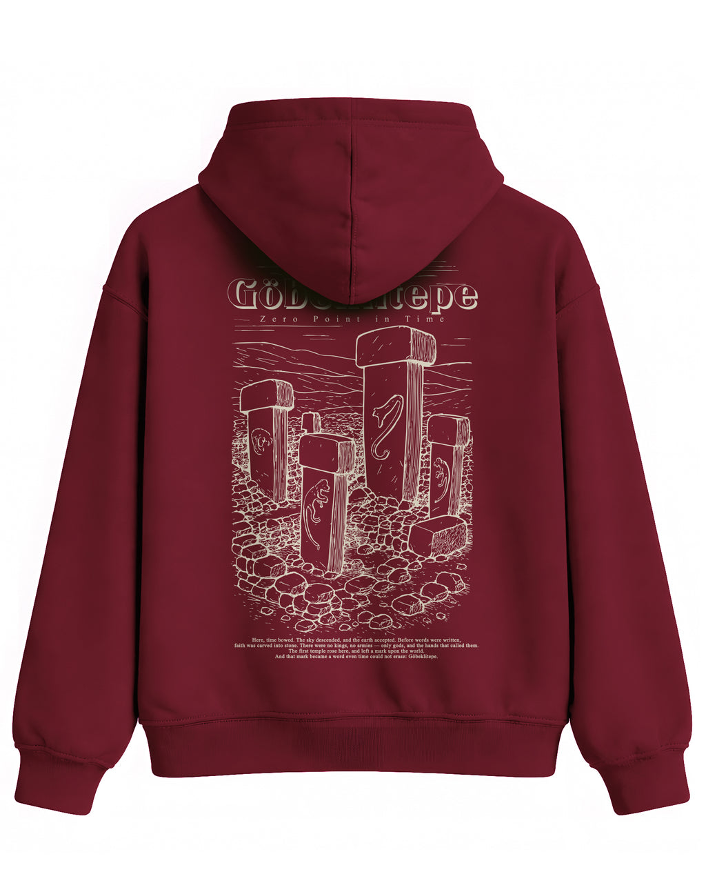 Göbeklitepe Hoodie – Tarihin Sıfır Noktası Kapüşonlu Sweatshirt | Unisex Premium Tasarım