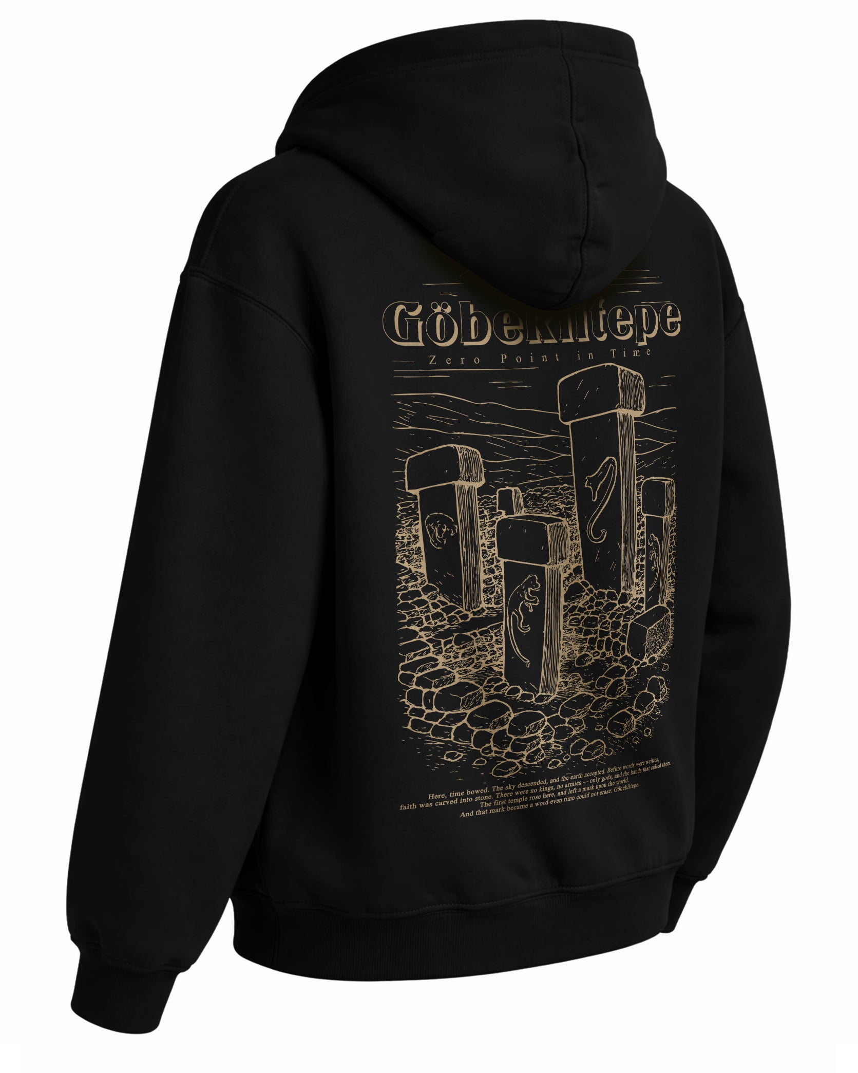 Göbeklitepe Hoodie – Tarihin Sıfır Noktası Kapüşonlu Sweatshirt | Unisex Premium Tasarım