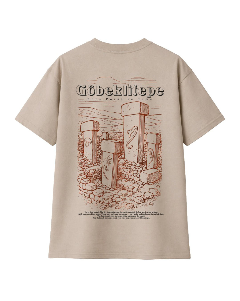 Göbeklitepe - Tarihin Sıfır Noktası %100 Pamuklu Tişört - The Horda