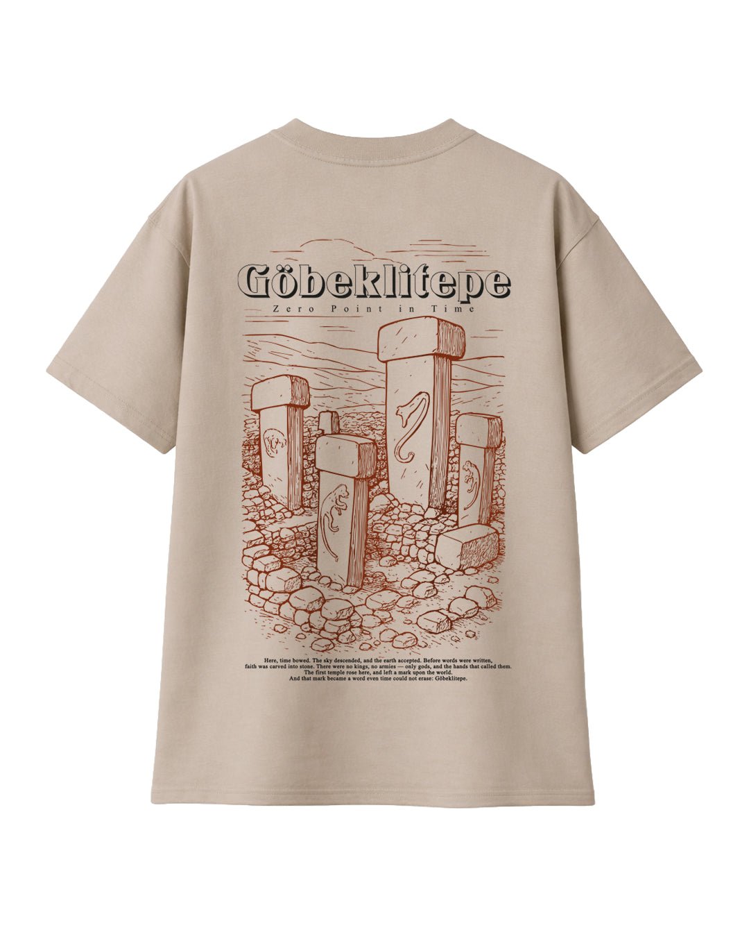 Göbeklitepe - Tarihin Sıfır Noktası %100 Pamuklu Tişört - The Horda