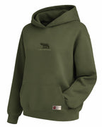 Lupa Capitolina Hoodie – Kuruluş Efsanesi Temalı Haki Kapüşonlu Sweatshirt | Unisex - The Horda