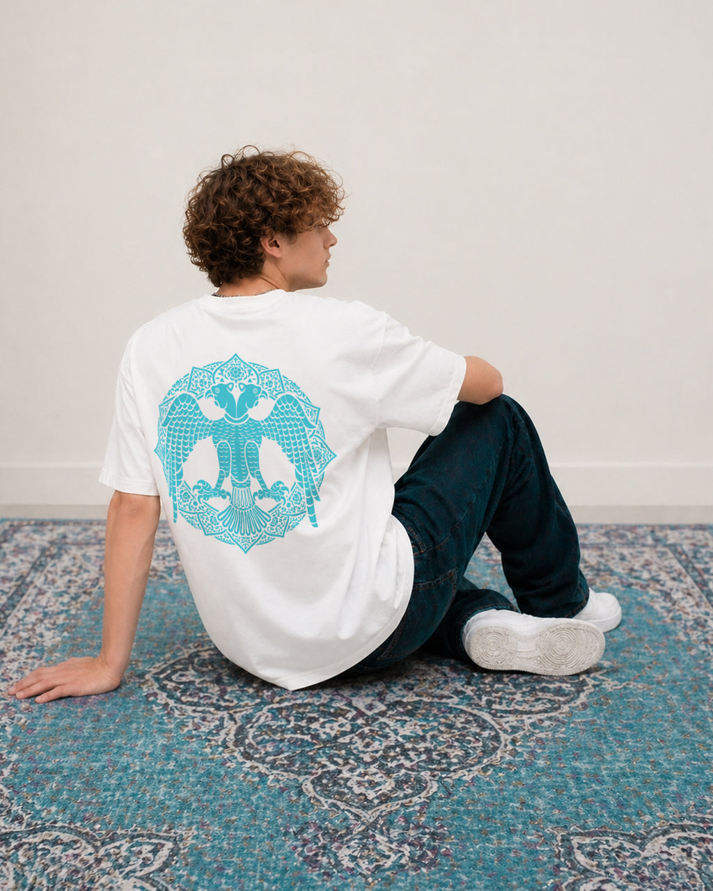 Selçuklu Kartalı Regular %100 Pamuk T-Shirt