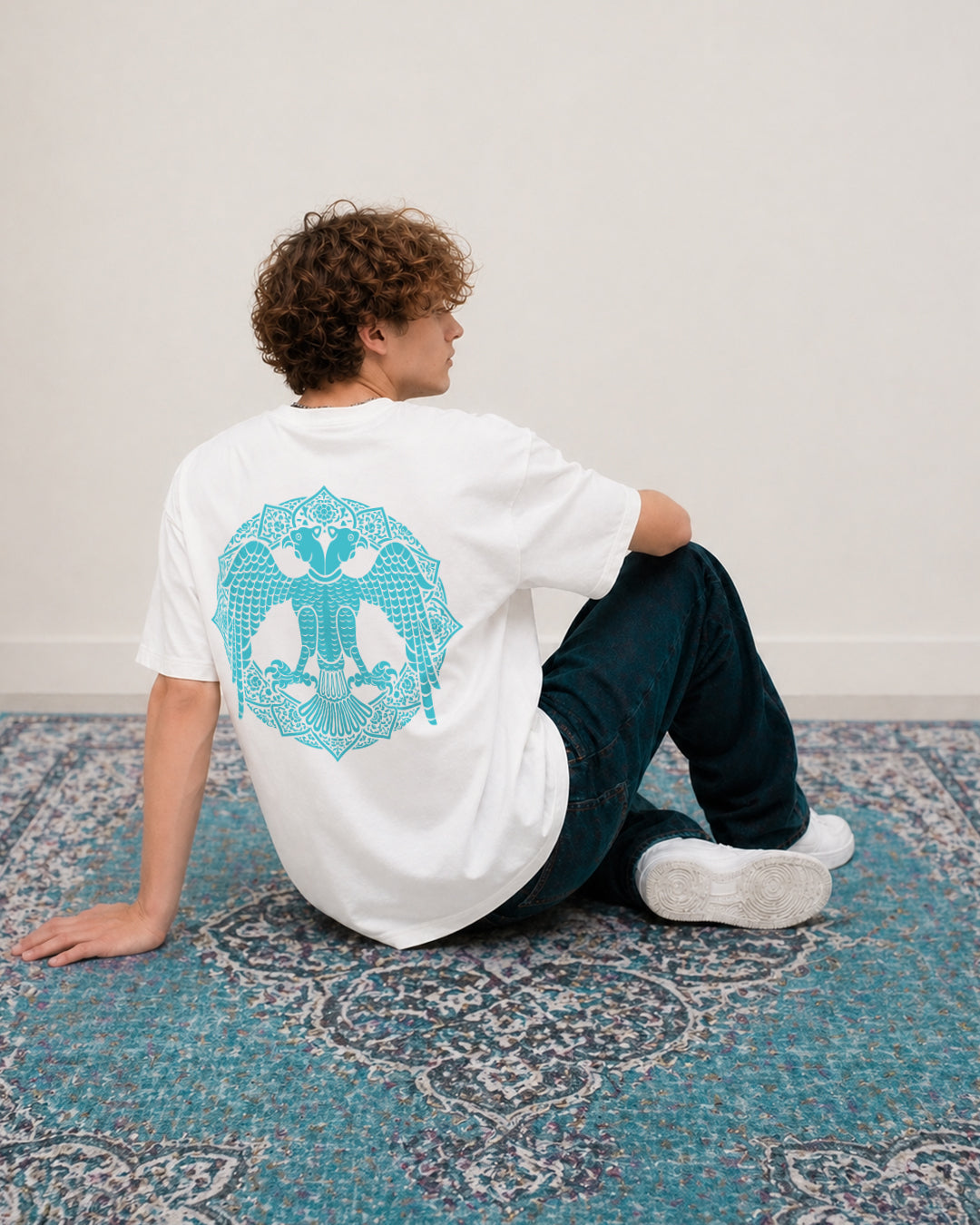 Selçuklu Kartalı Regular %100 Pamuk T-Shirt