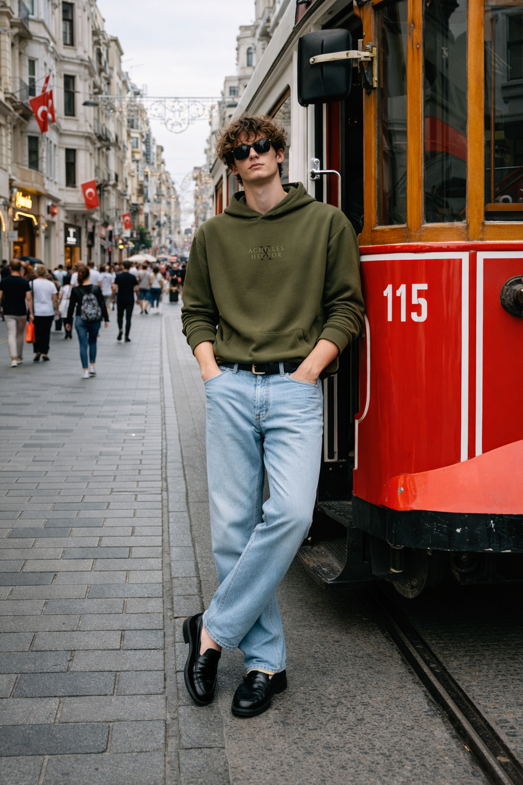 Achilles Hector Hoodie – Mitoloji Tasarım Sweatshirt | Premium Unisex Kapüşonlu