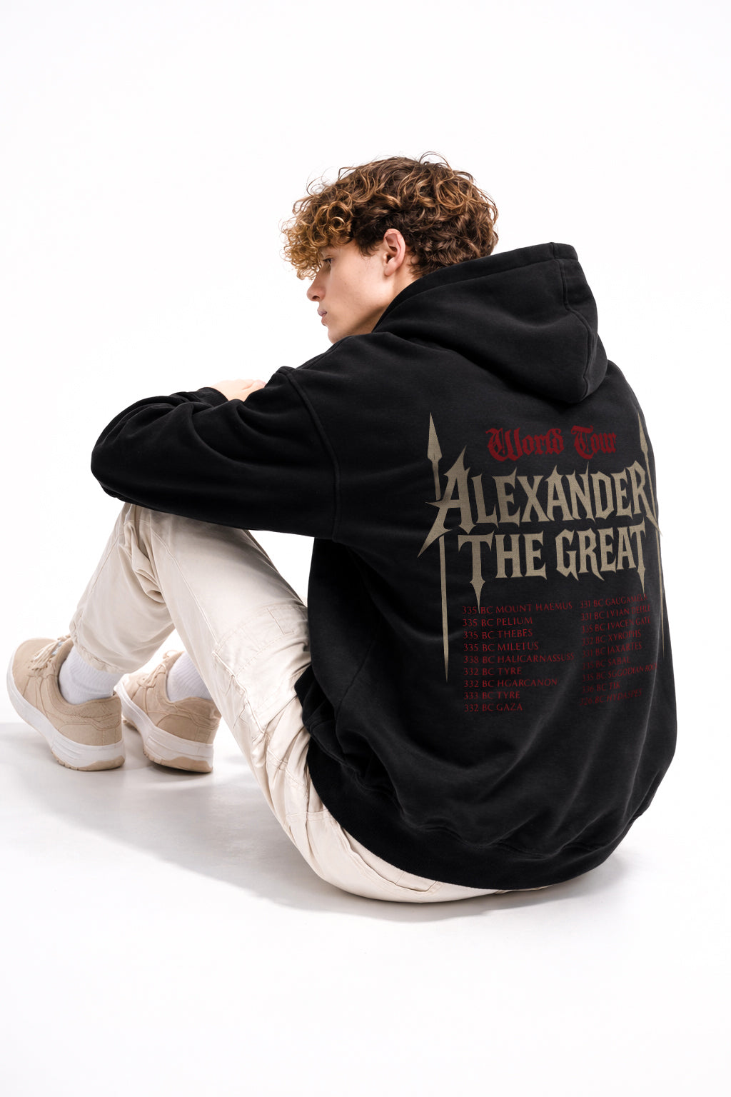 Alexander The Great Hoodie – World Tour Tasarım Sweatshirt | Antik Tarih Koleksiyon