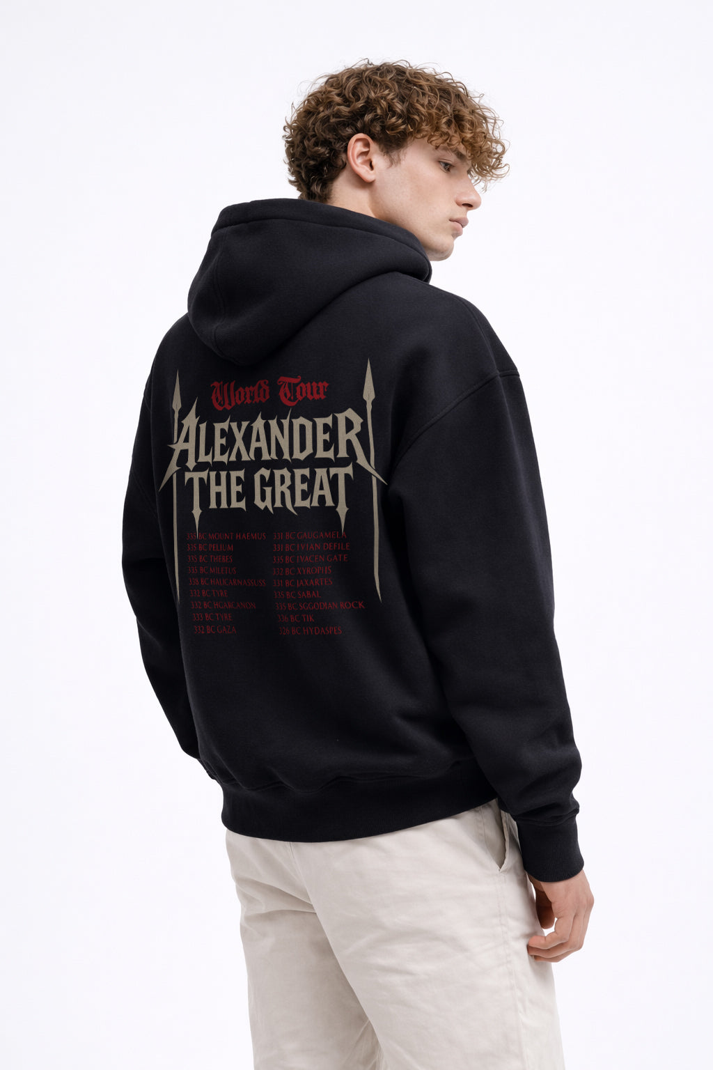 Alexander The Great Hoodie – World Tour Tasarım Sweatshirt | Antik Tarih Koleksiyon