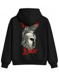 Molon Labe Hoodie – Sparta Savaşçı Temalı Siyah Kapüşonlu Sweatshirt | Unisex Premium Tasarım - The Horda