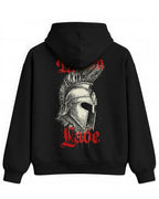 Molon Labe Hoodie – Sparta Savaşçı Temalı Siyah Kapüşonlu Sweatshirt | Unisex Premium Tasarım - The Horda