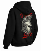 Molon Labe Hoodie – Sparta Savaşçı Temalı Siyah Kapüşonlu Sweatshirt | Unisex Premium Tasarım - The Horda