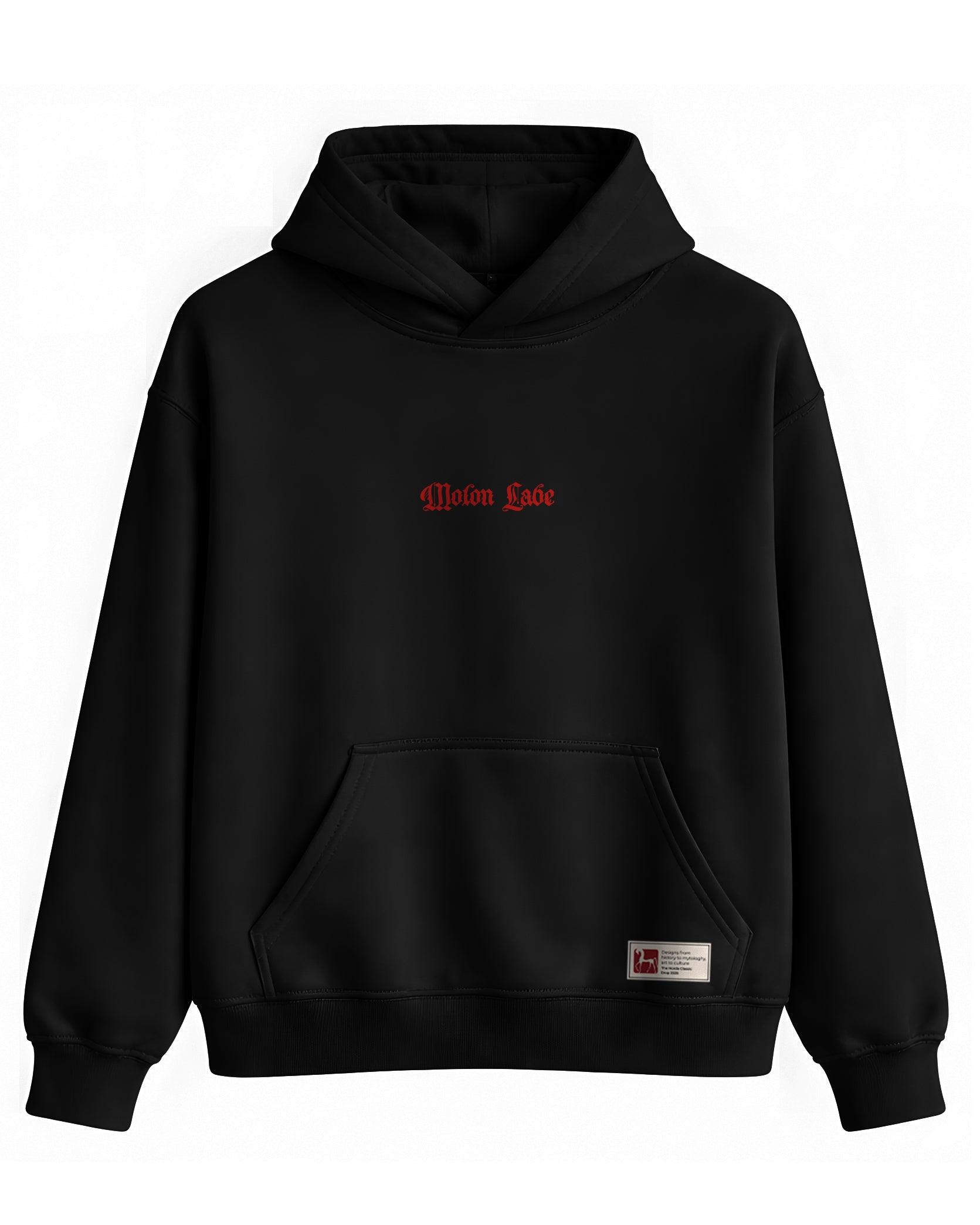 Molon Labe Hoodie – Sparta Savaşçı Temalı Siyah Kapüşonlu Sweatshirt | Unisex Premium Tasarım - The Horda