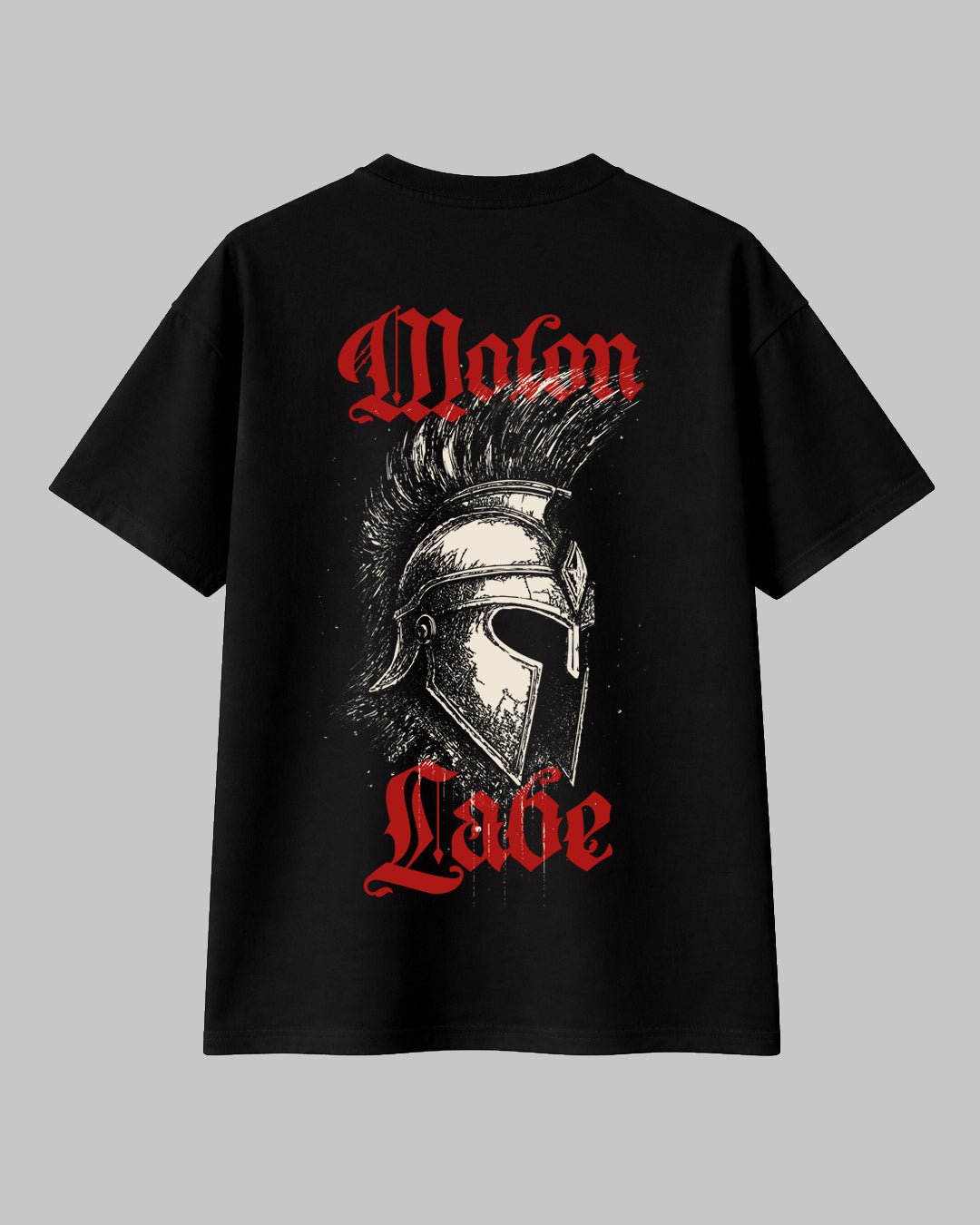 Molon Labe Sparta Savaşçı Temalı Siyah Regular %100 Pamuklu Tişört - The Horda
