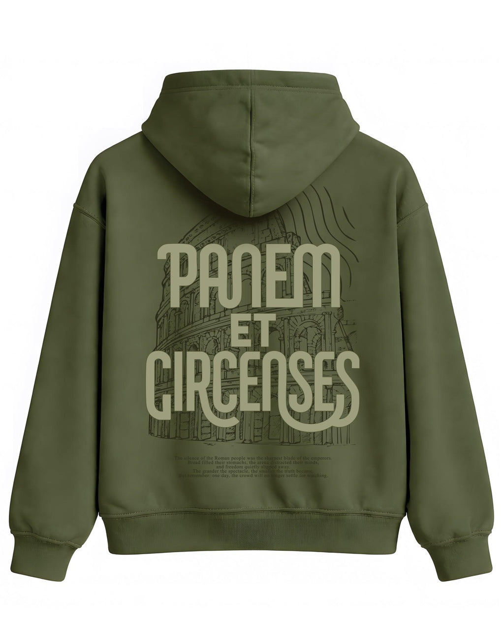 Panem et Circenses Hoodie – Kolezyum Temalı Kapüşonlu Sweatshirt | Kolezyum Tasarım - The Horda