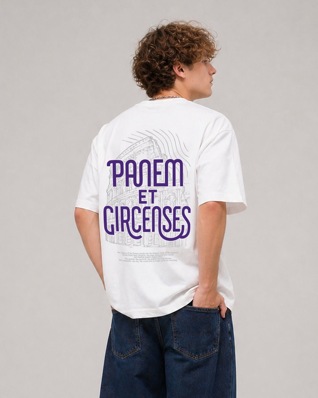 Panem et Circenses – Kolezyum Temalı Regular %100 Pamuklu Tişört - The Horda
