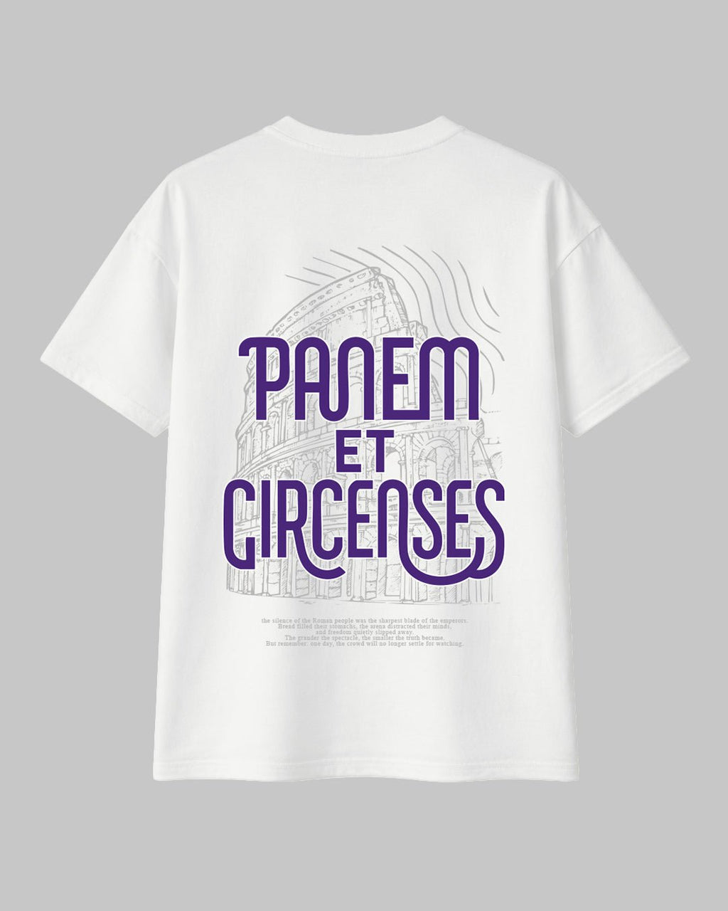 Panem et Circenses – Kolezyum Temalı Regular %100 Pamuklu Tişört - The Horda