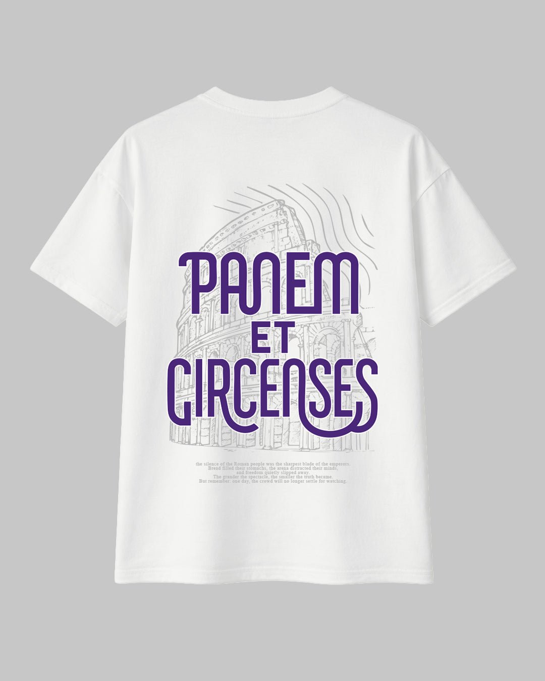 Panem et Circenses – Kolezyum Temalı Regular %100 Pamuklu Tişört - The Horda