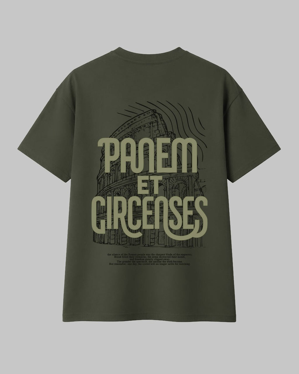 Panem et Circenses – Kolezyum Temalı Regular %100 Pamuklu Tişört - The Horda