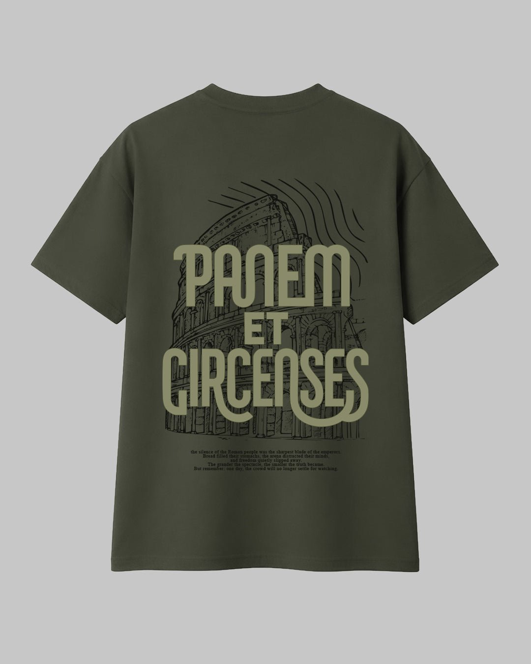 Panem et Circenses – Kolezyum Temalı Regular %100 Pamuklu Tişört - The Horda