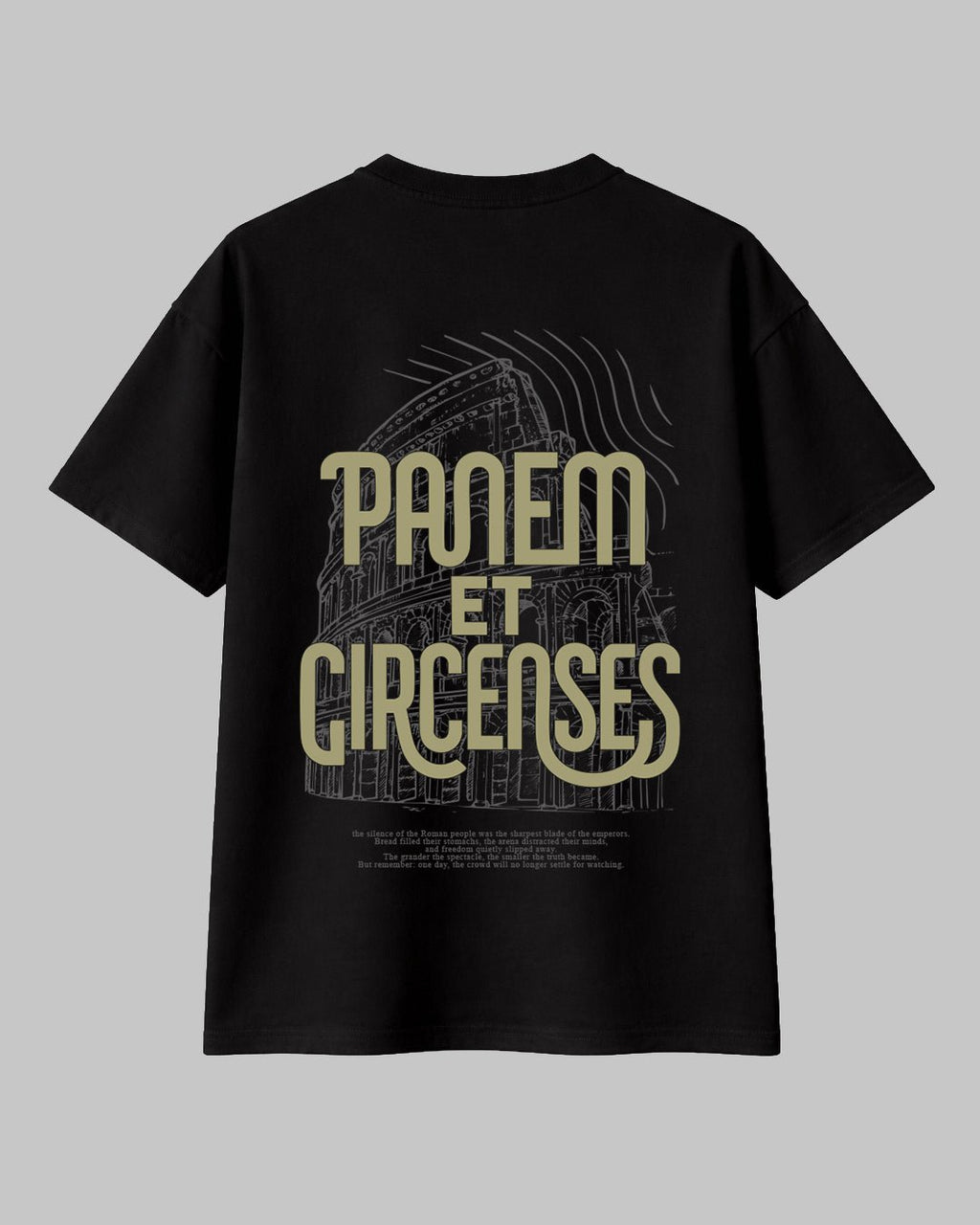 Panem et Circenses – Kolezyum Temalı Regular %100 Pamuklu Tişört - The Horda