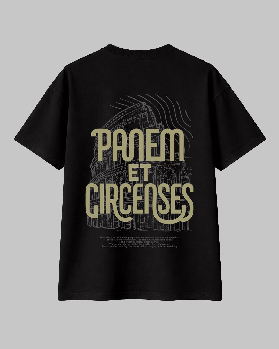 Panem et Circenses – Kolezyum Temalı Regular %100 Pamuklu Tişört - The Horda
