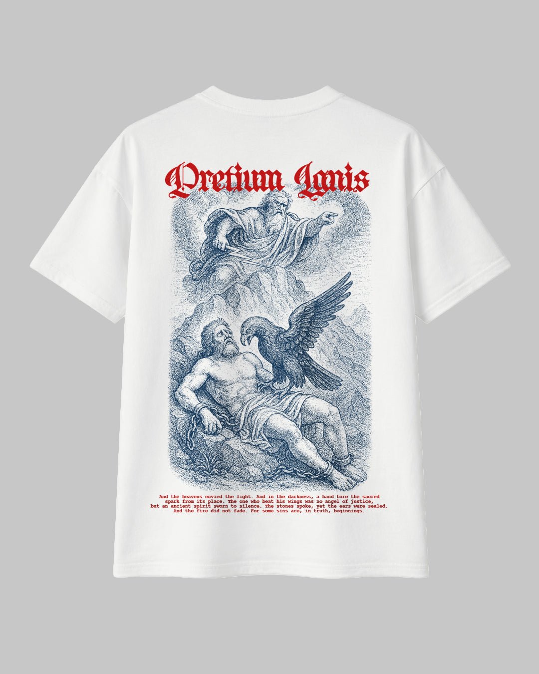 Prometheus Mitolojik Baskılı Regular %100 Pamuklu Tişört - The Horda