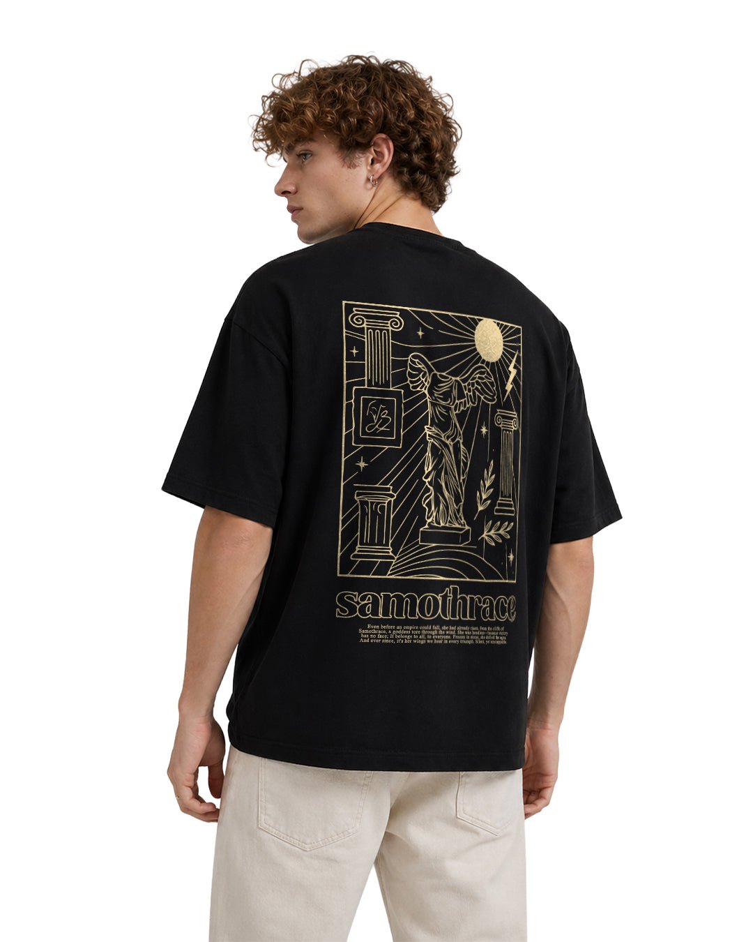 Samothrace – Kanatlı Zafer (Nike) Heykeli Temalı Regular %100 Pamuklu Tişört - The Horda