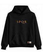 SPQR Basic Hoodie – SPQR Kapüşonlu Sweatshirt | Minimal Unisex Tasarım - The Horda