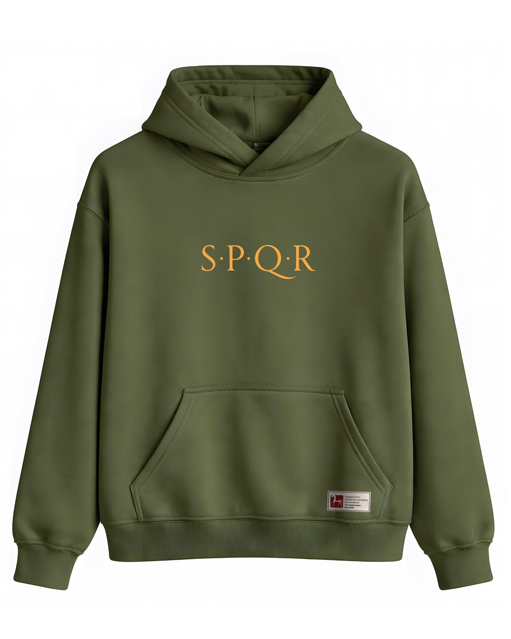SPQR Basic Hoodie – SPQR Kapüşonlu Sweatshirt | Minimal Unisex Tasarım - The Horda