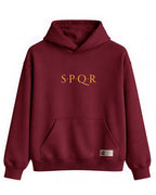 SPQR Basic Hoodie – SPQR Kapüşonlu Sweatshirt | Minimal Unisex Tasarım - The Horda