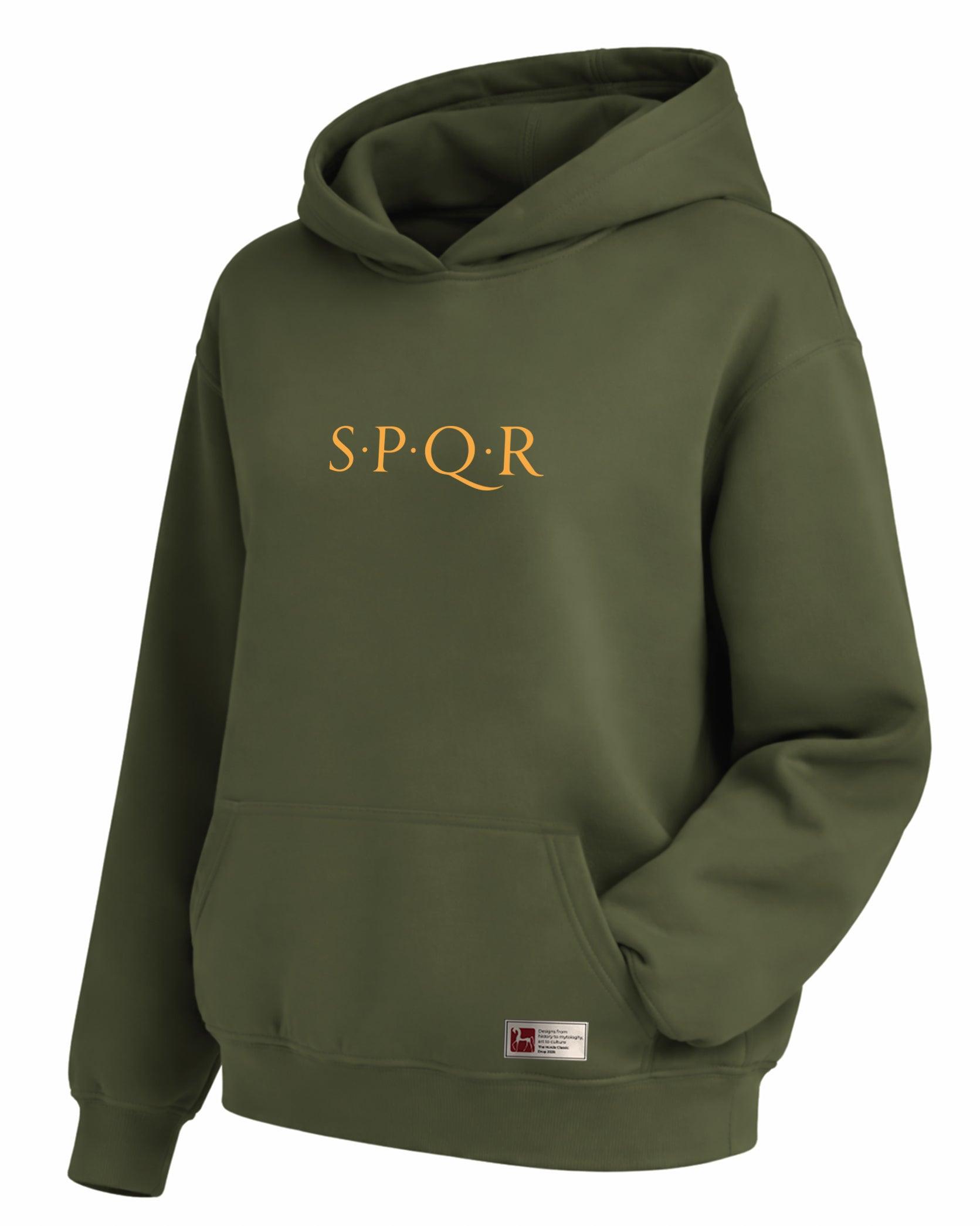 SPQR Basic Hoodie – SPQR Kapüşonlu Sweatshirt | Minimal Unisex Tasarım - The Horda