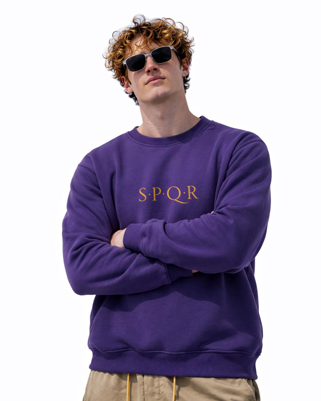 SPQR Basic Sweatshirt – Doğu Roma İmparatorluğu Porfirogennetos Basic Sweatshirt - The Horda