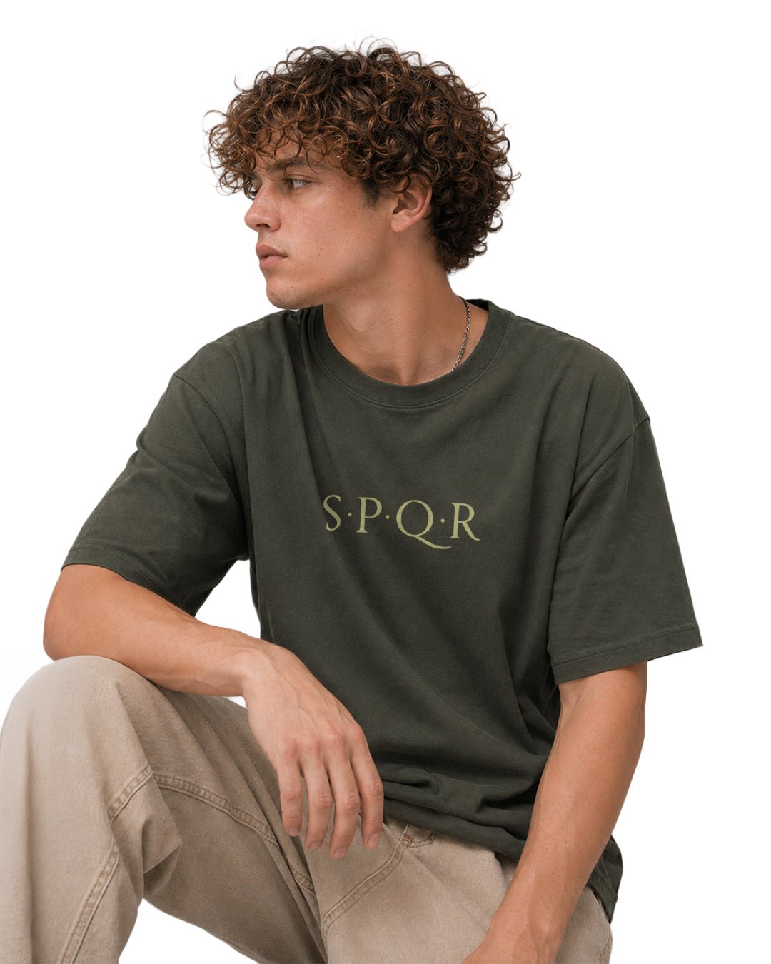 SPQR Basic Tişört – Basic SPQR Temalı %100 Pamuk Tişört - The Horda