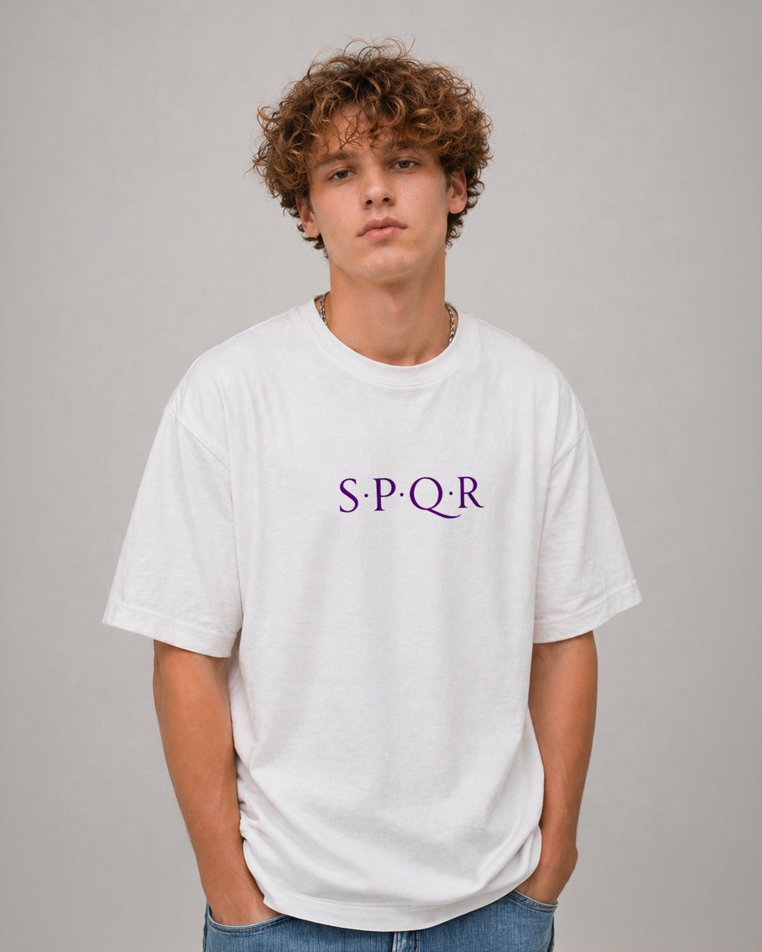 SPQR Basic Tişört – Basic SPQR Temalı %100 Pamuk Tişört - The Horda