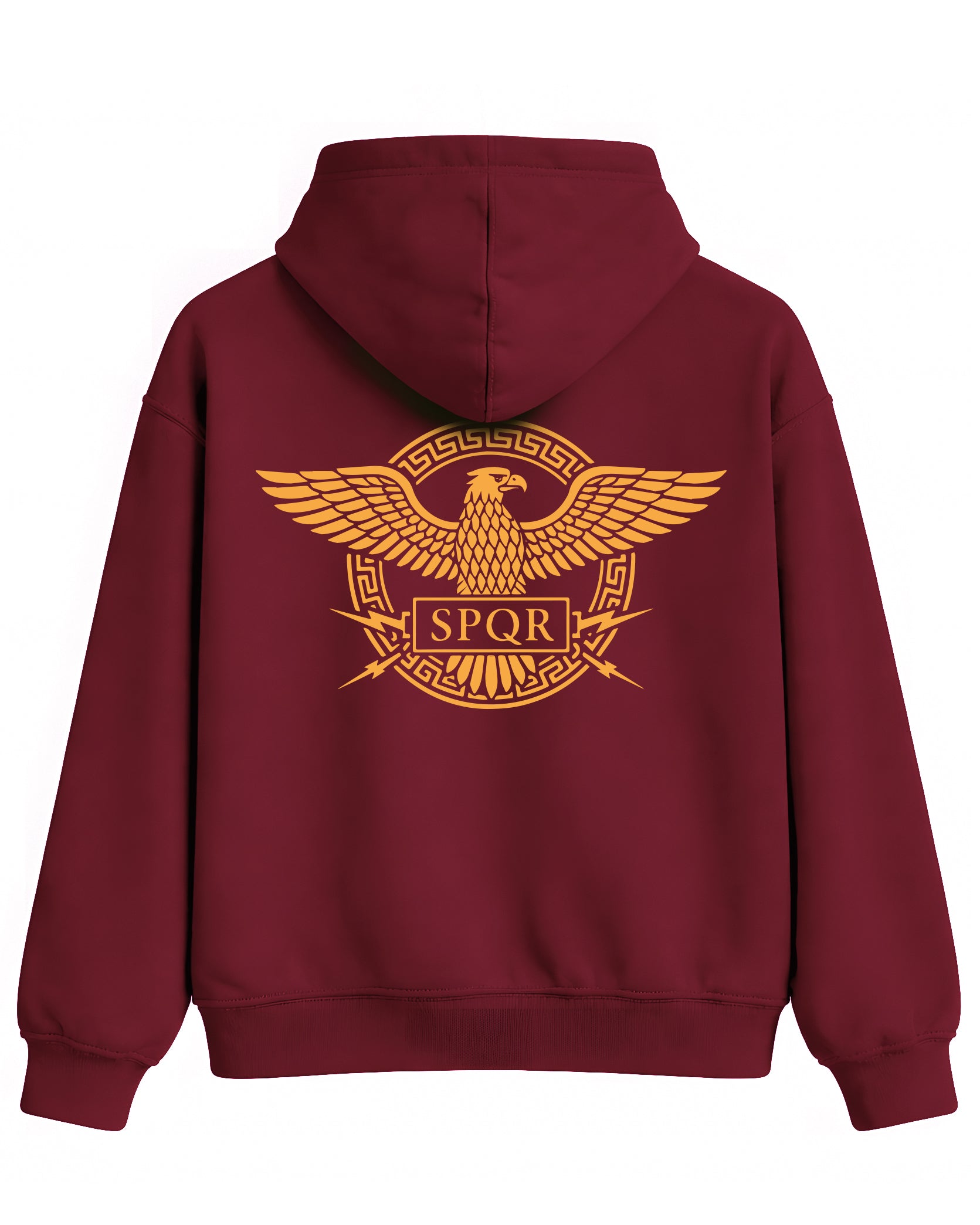 SPQR Hoodie – Roma Kartalı ve İmparatorluk Amblemi SPQR Temalı Kapüşonlu Sweatshirt | Unisex
