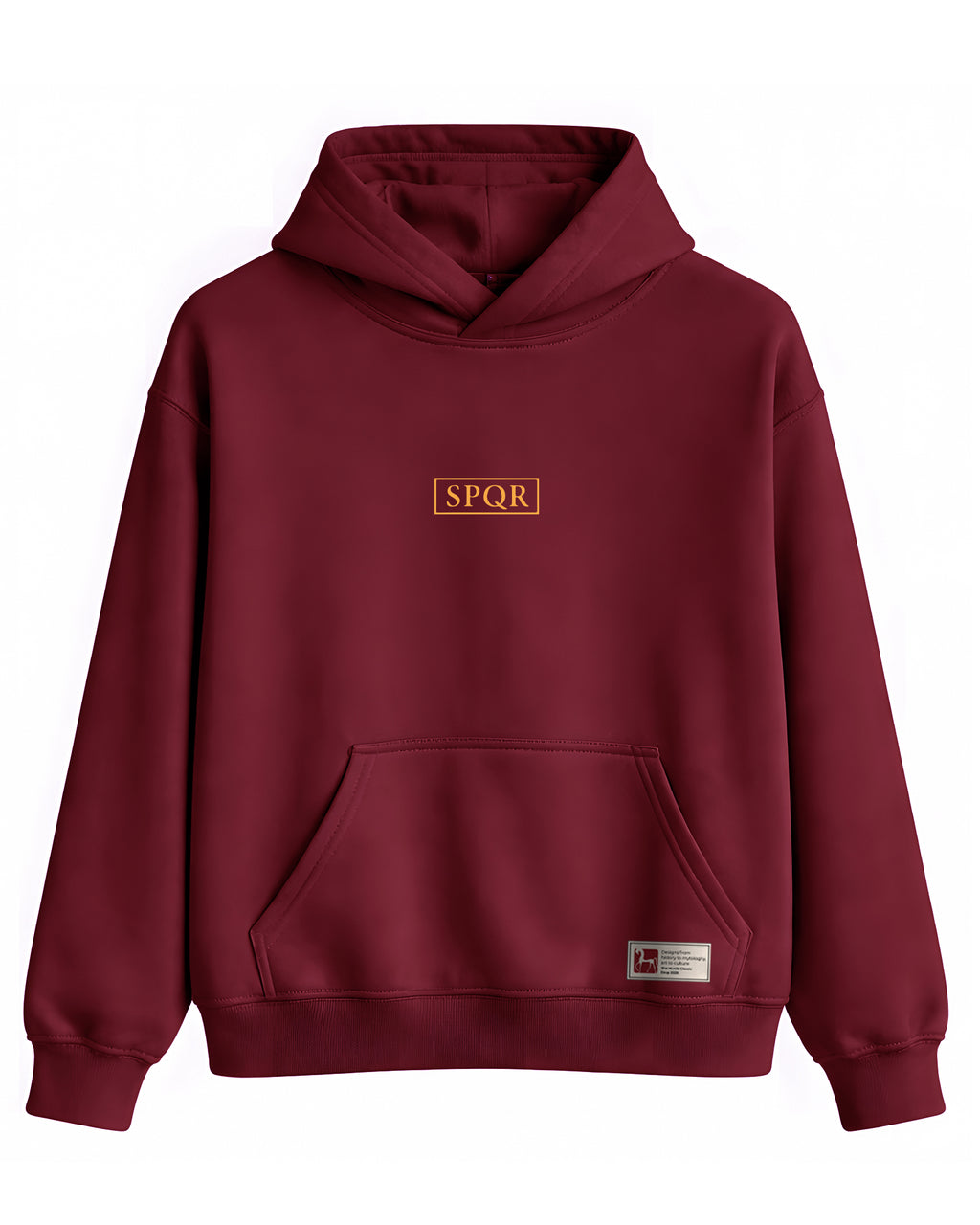SPQR Hoodie – Roma Kartalı ve İmparatorluk Amblemi SPQR Temalı Kapüşonlu Sweatshirt | Unisex
