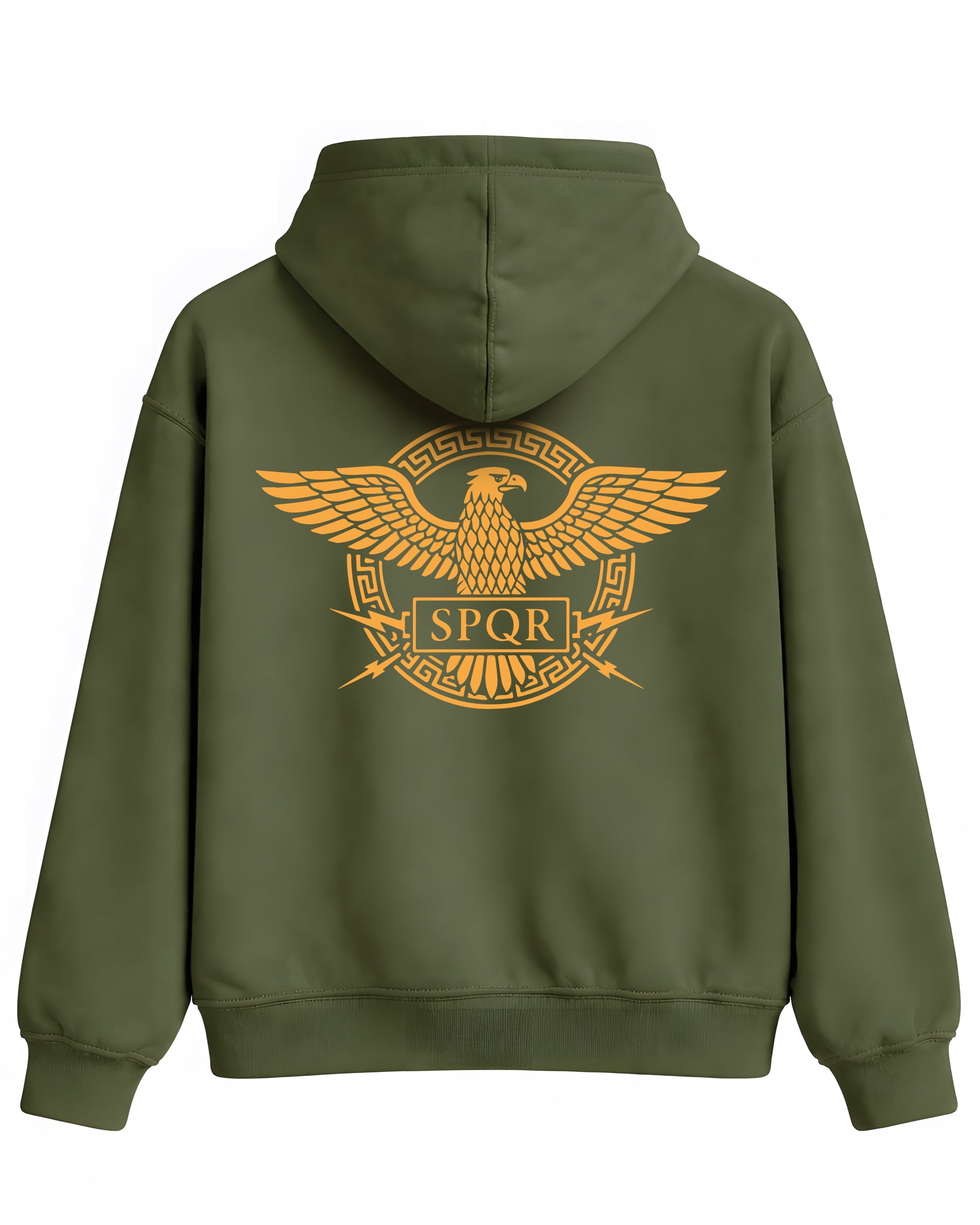 SPQR Hoodie – Roma Kartalı ve İmparatorluk Amblemi SPQR Temalı Kapüşonlu Sweatshirt | Unisex