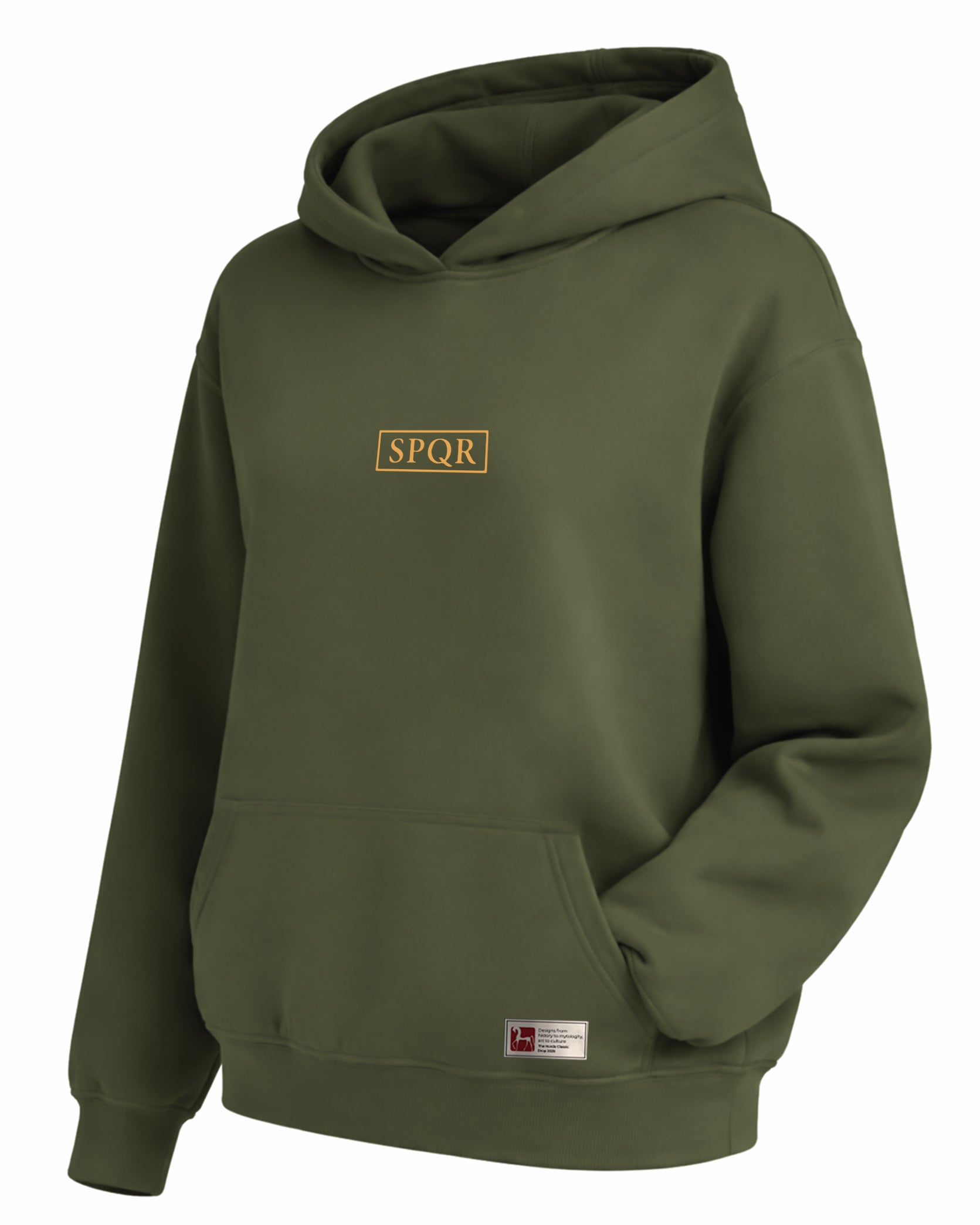 SPQR Hoodie – Roma Kartalı ve İmparatorluk Amblemi SPQR Temalı Kapüşonlu Sweatshirt | Unisex