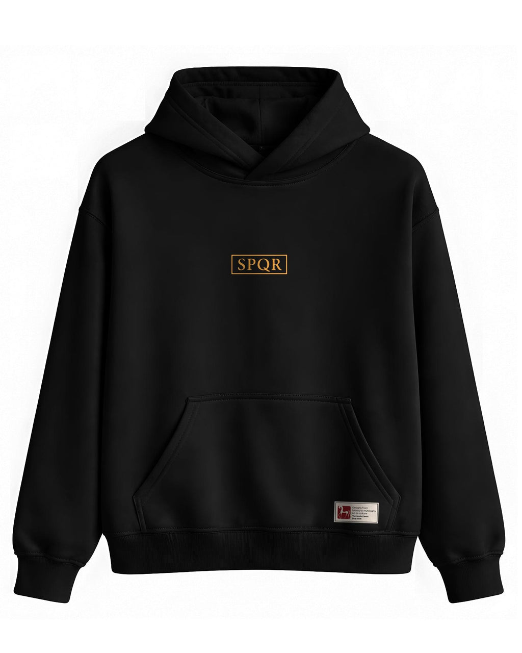SPQR Hoodie – Roma Kartalı ve İmparatorluk Amblemi SPQR Temalı Kapüşonlu Sweatshirt | Unisex - The Horda