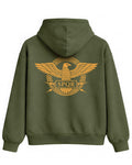 SPQR Hoodie – Roma Kartalı ve İmparatorluk Amblemi SPQR Temalı Kapüşonlu Sweatshirt | Unisex - The Horda