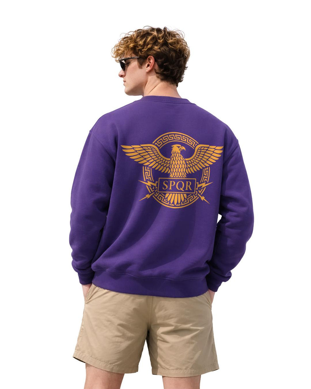 SPQR Kartal Sweatshirt – Doğu Roma İmparatorluğu Porfirogennetos Roma Kartalı Sweatshirt - The Horda