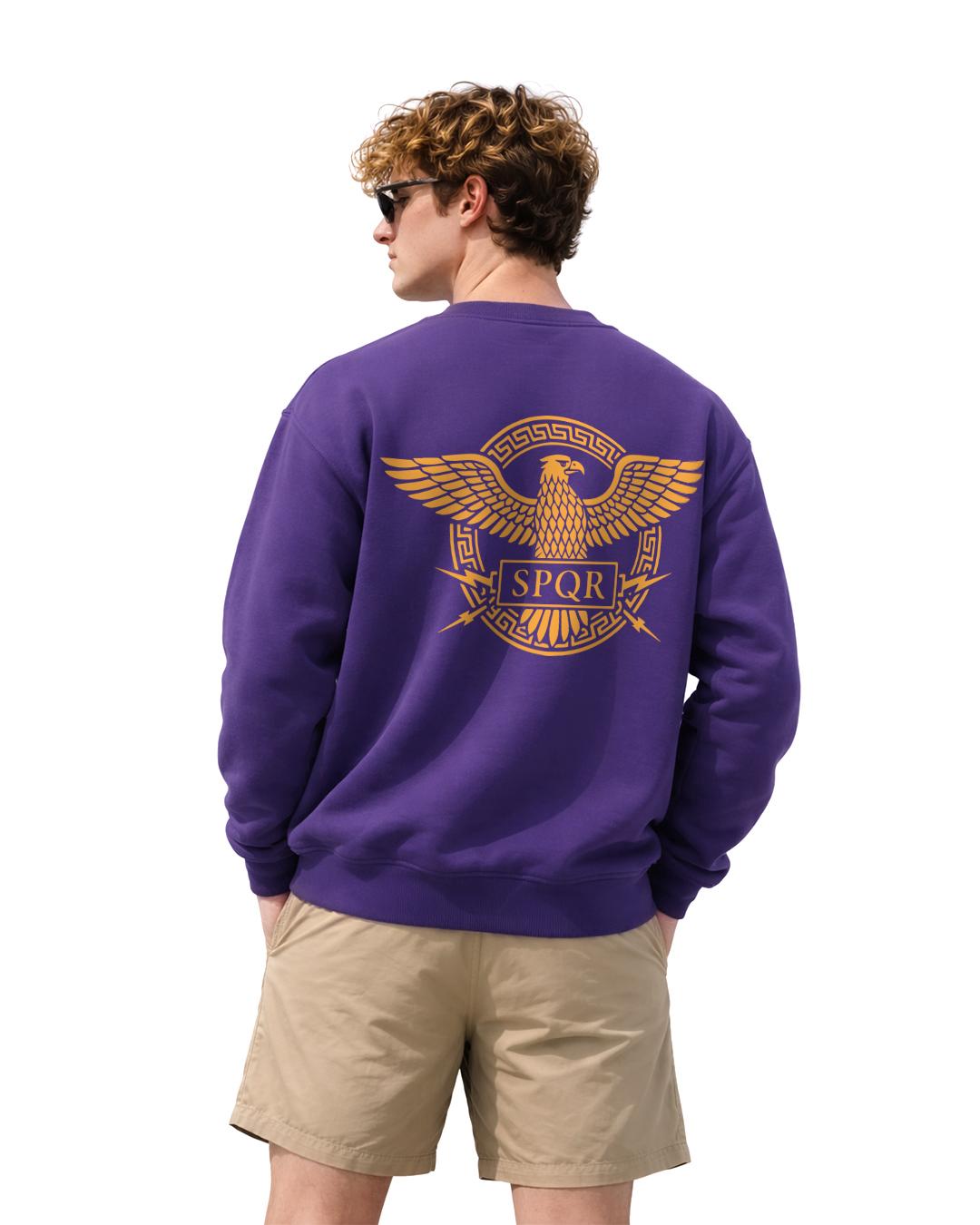 SPQR Kartal Sweatshirt – Doğu Roma İmparatorluğu Porfirogennetos Roma Kartalı Sweatshirt - The Horda